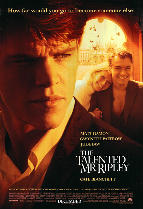 the talented mr ripley 1999 one sheet poster rolled double sided